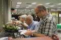 Primary view of [Guests getting lunch from buffet line]