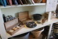 Primary view of [Exhibit shelf at Oregon Trail center]