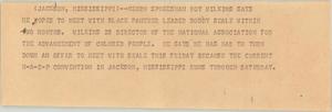 Primary view of object titled '[News Script: NAACP meeting]'.