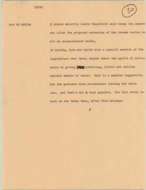 Primary view of object titled '[News Script: Intro]'.