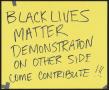 Primary view of [Yellow "Black Lives Matter Demonstration" poster]