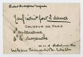 Thumbnail image of item number 1 in: '[Ticket from the Coliseum of Paris]'.