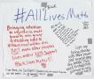 Poster: [White "#All(Black)LivesMatter" poster]