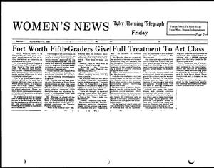 Primary view of object titled '[Tyler Morning Telegraph 'Women's News', November 10, 1989]'.