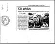 Primary view of ['Kid critics' Fort Worth Star-Telegram, October 9, 1989]