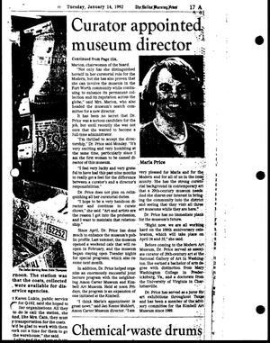 Primary view of object titled '[The Dallas Morning News article, January 14, 1992]'.