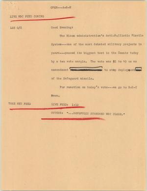 Primary view of object titled '[News Script: ABM]'.
