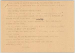 Primary view of object titled '[News Script: Texas Rose Festival]'.