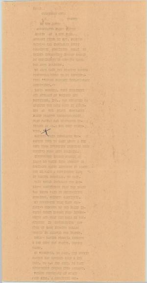Primary view of object titled '[News Script: Update]'.