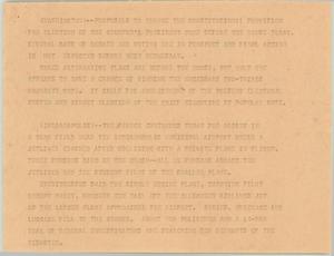 Primary view of object titled '[News Script: International Update]'.