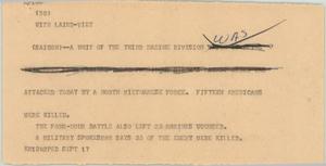 Primary view of object titled '[News Script: Laird / Viet]'.