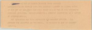 Primary view of object titled '[News Script: Embassy fire investigation]'.