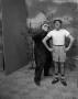 Photograph: [Bobby Peters and costumed actor]