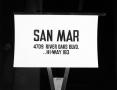 Photograph: [San Mar restaurant advertisement]