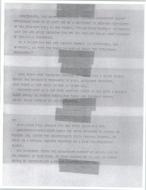 Primary view of object titled '[News Script: Political update]'.