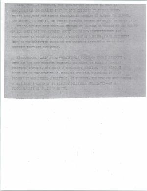 Primary view of object titled '[News Script: Drug charges and Reagan mansion]'.