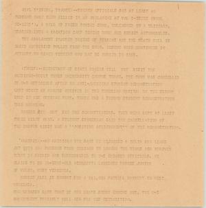 Primary view of object titled '[News Script: Unternational update]'.