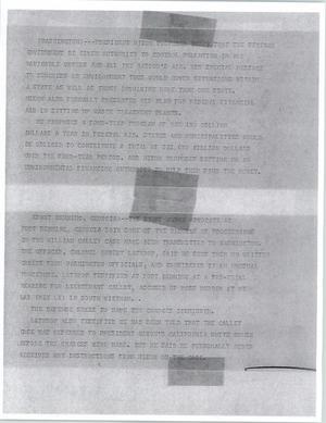 Primary view of object titled '[News Script: D. C. Environmentalism / My Lai]'.