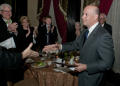 Thumbnail image of item number 1 in: '[Michael Vivio going to shake hands after receiving award]'.