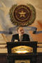Photograph: [Jeremy L. Halbreich commencing the TDNA conference in Austin]