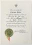 Text: [Certification of fraternity initiation of Claudia Webb]