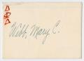 Thumbnail image of item number 4 in: '[Letter from Zeta Chapter of Delta Phi Delta to Mary C. Webb]'.