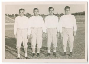 Primary view of object titled '[Group portrait of North Texas football coaches]'.