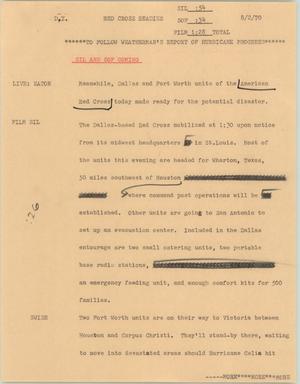 Primary view of object titled '[News Script: Red Cross readies]'.