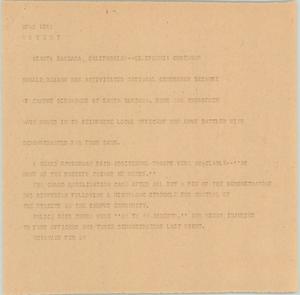 Primary view of object titled '[News Script: Santa Barbara protests]'.