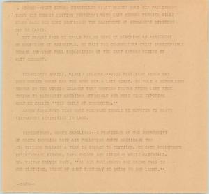 Primary view of object titled '[News Script: Summit meeting]'.