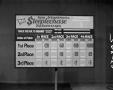 Photograph: [Steeplechase Sweepstakes results board]