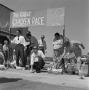 Photograph: [Starting line of the WBAP chicken race]