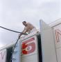 Thumbnail image of item number 1 in: '[Man on top of WBAP truck]'.