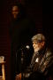 Thumbnail image of item number 1 in: '[Photograph of Melvin Van Peebles and an unidentified man on a stage]'.