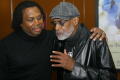 Thumbnail image of item number 1 in: '[Photograph of Curtis King standing with Melvin Van Peebles]'.