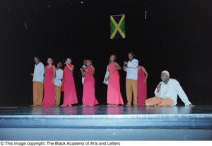 Primary view of object titled '[Performance scene of Lift Up Jamaica]'.