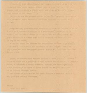 Primary view of object titled '[News Script: World News]'.