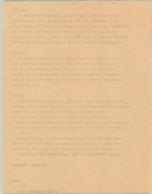 Primary view of object titled '[News Script: Palestine/ Refugees/ McManon]'.