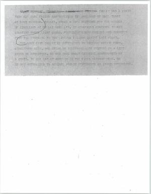 Primary view of object titled '[News Script: Calley at Fort Benning]'.