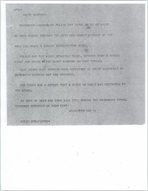 Primary view of object titled '[News Script: With weather]'.