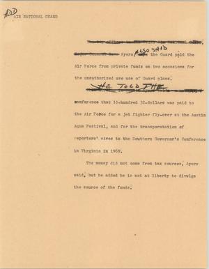 Primary view of object titled '[News Script: Air National Guard]'.
