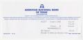 Thumbnail image of item number 1 in: '[American National Bank of Texas Deposit Receipt and Summary]'.