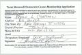 Text: [Texas Stonewall Democratic Caucus Application for Fredie H. Chapman]