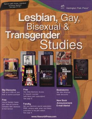 Primary view of object titled 'Haworth Press Catalog: Lesbian, Gay, Bisexual & Transgender Studies'.