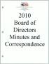 Text: [Minutes for the 2010 meeting of the TSDC title page]