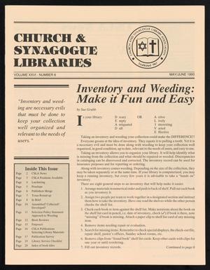 Primary view of Church & Synagogue Libraries, Volume 26, Number 6, May/June 1993