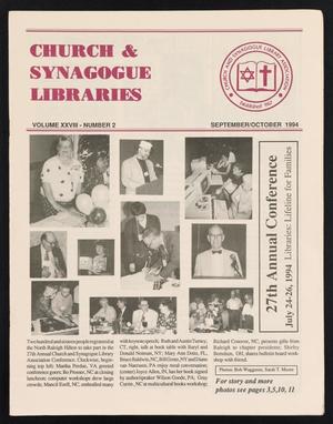 Church & Synagogue Libraries, Volume 28, Number 2, September/October 1994
