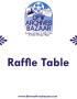 Text: ["Raffle Table" poster]