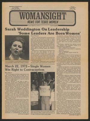 Primary view of object titled 'Womansight: News for North Texas Women, Volume 2, Number 9, March 1982'.