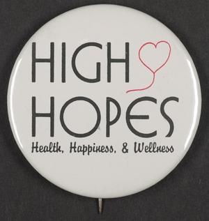 Primary view of object titled '[High Hopes button]'.